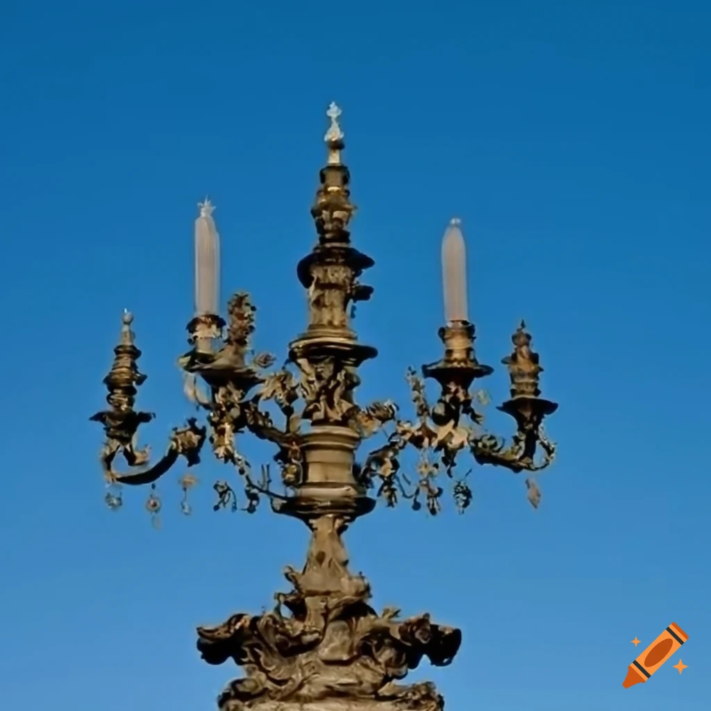 candelabrum with street lamps in Dresden