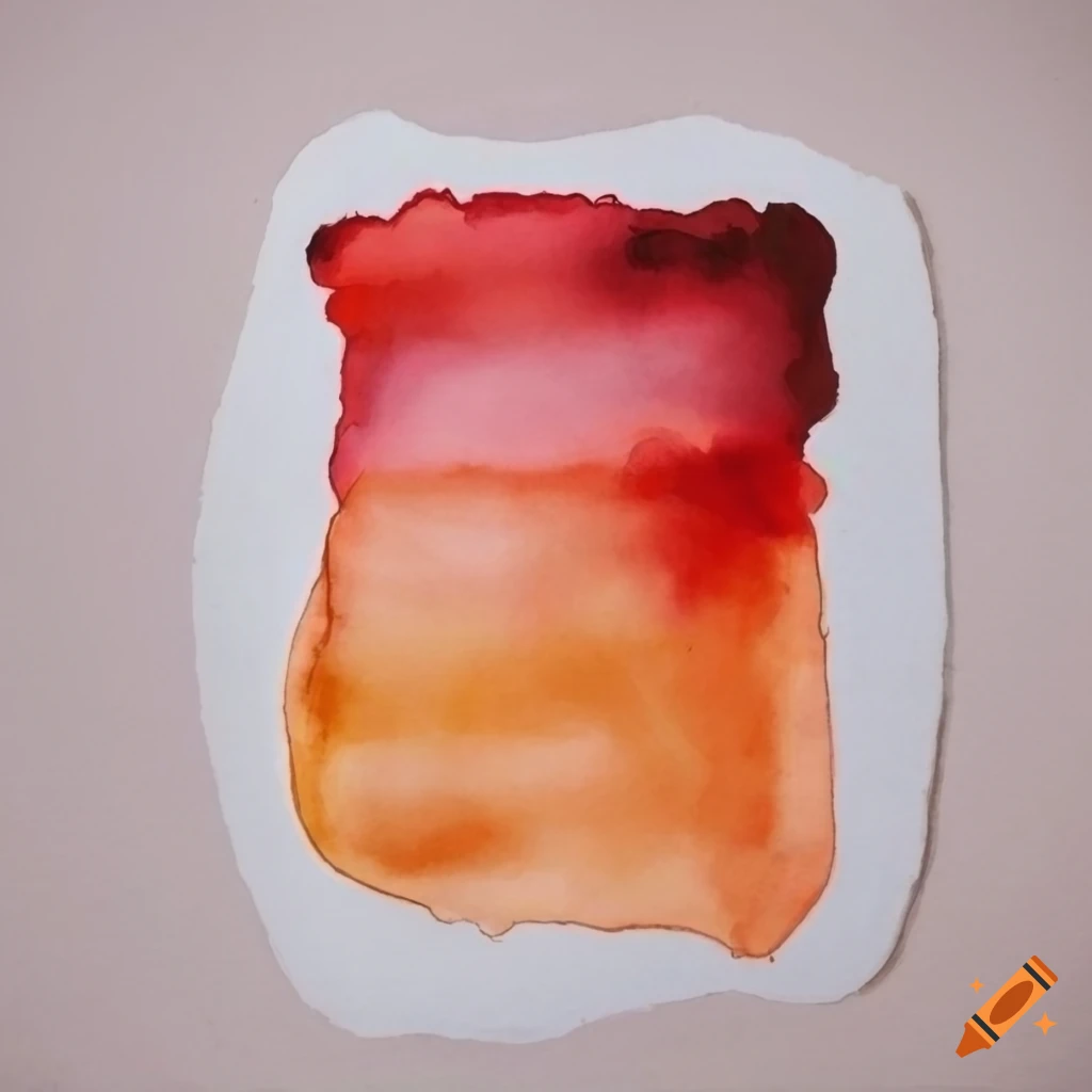 Watercolor abstract rectangle on white canvas on Craiyon