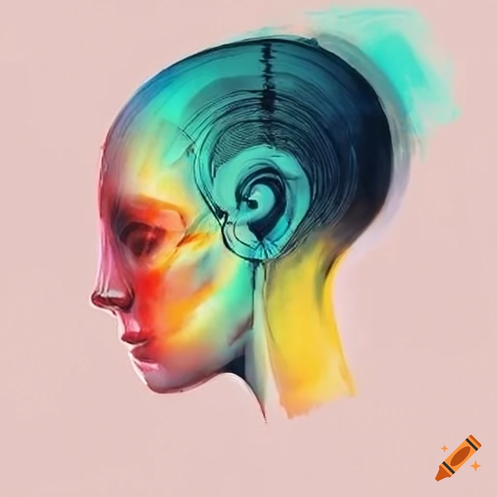 Illustration of a person using xray vision