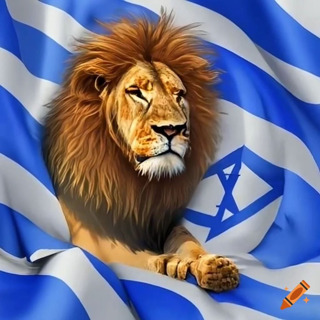 Lion israel flag