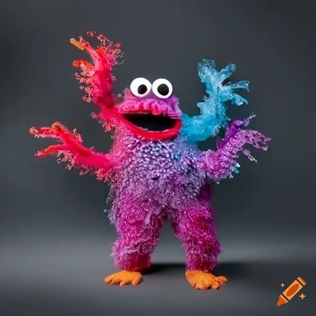 Cookie monster disco dancing