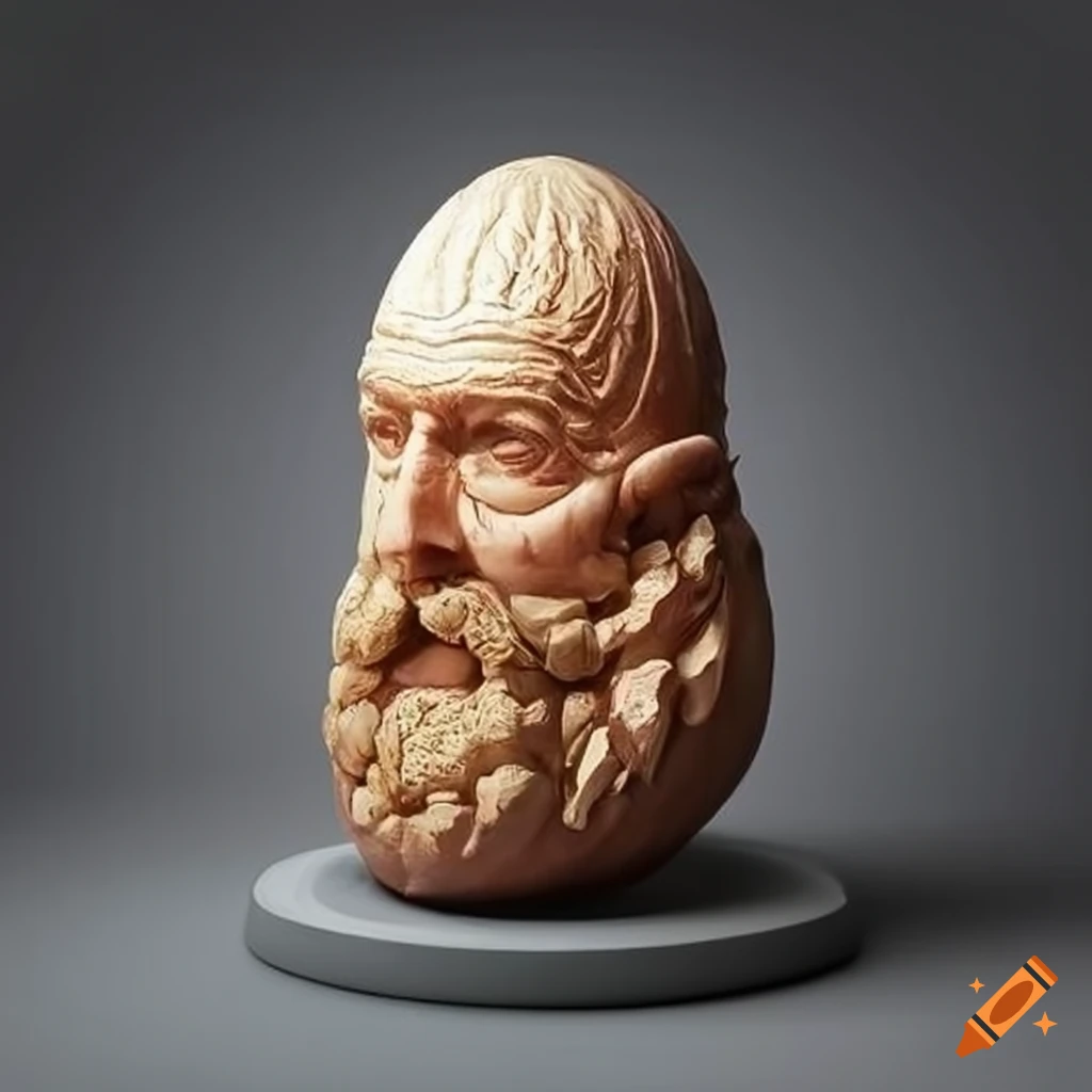 sculpture of Moses in 3D