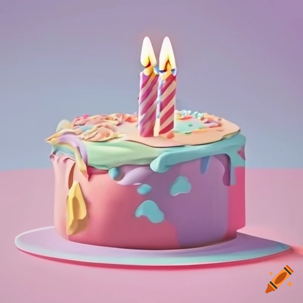Pastel Birthday Card Design