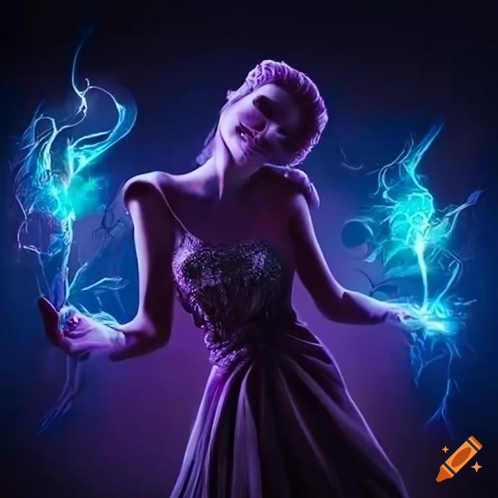 Artistic creation with magical elements on Craiyon