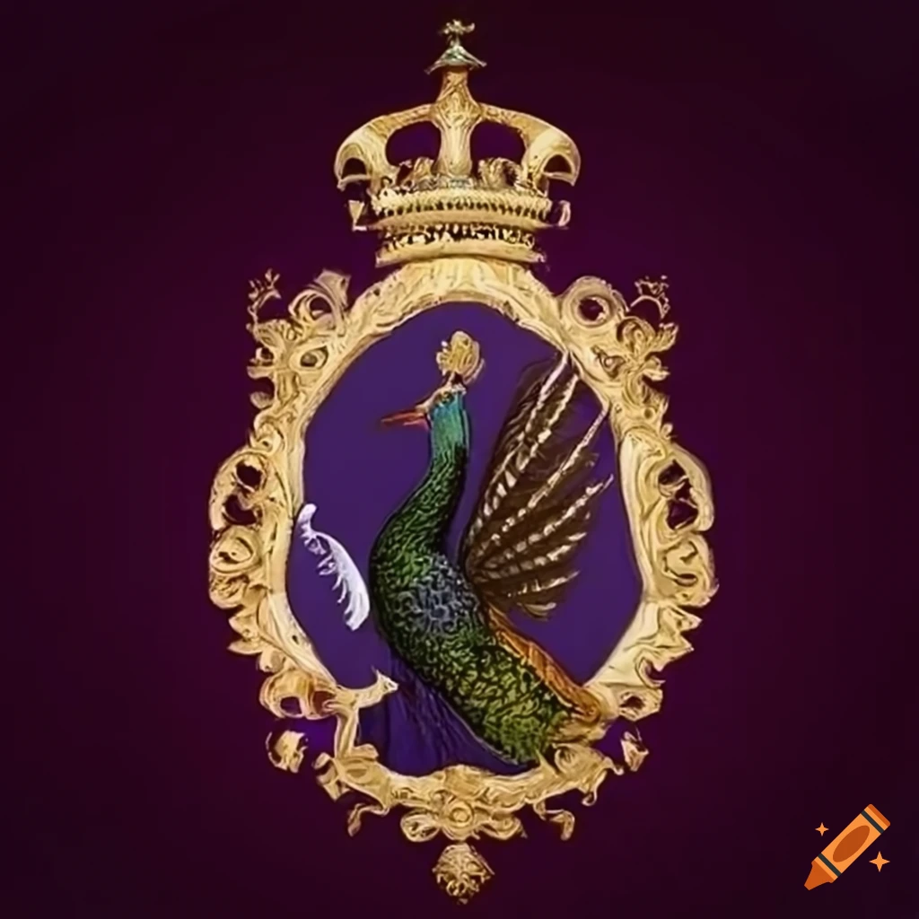 crest of Sir Gertrude the Plumish from House of the Peacock
