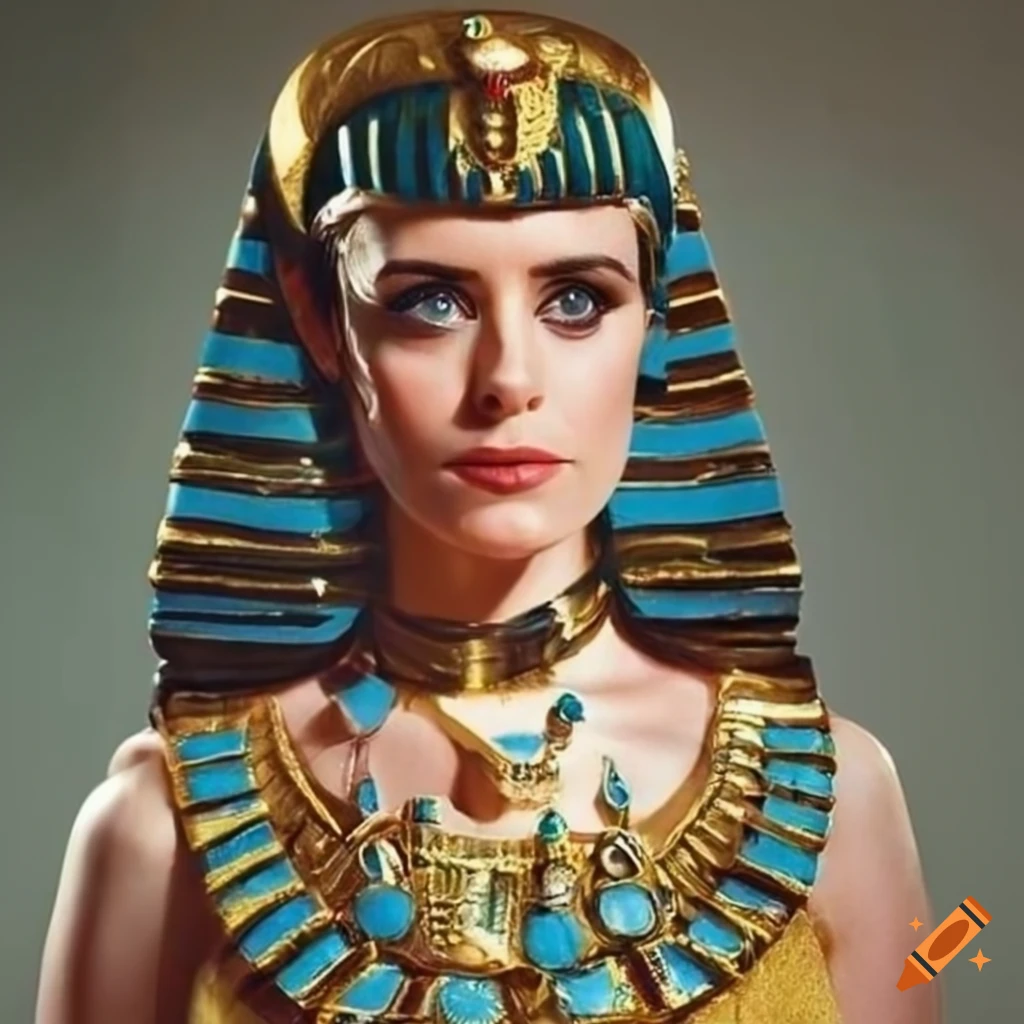 Portrait of queen cleopatra vii portrayed by claire foy on Craiyon