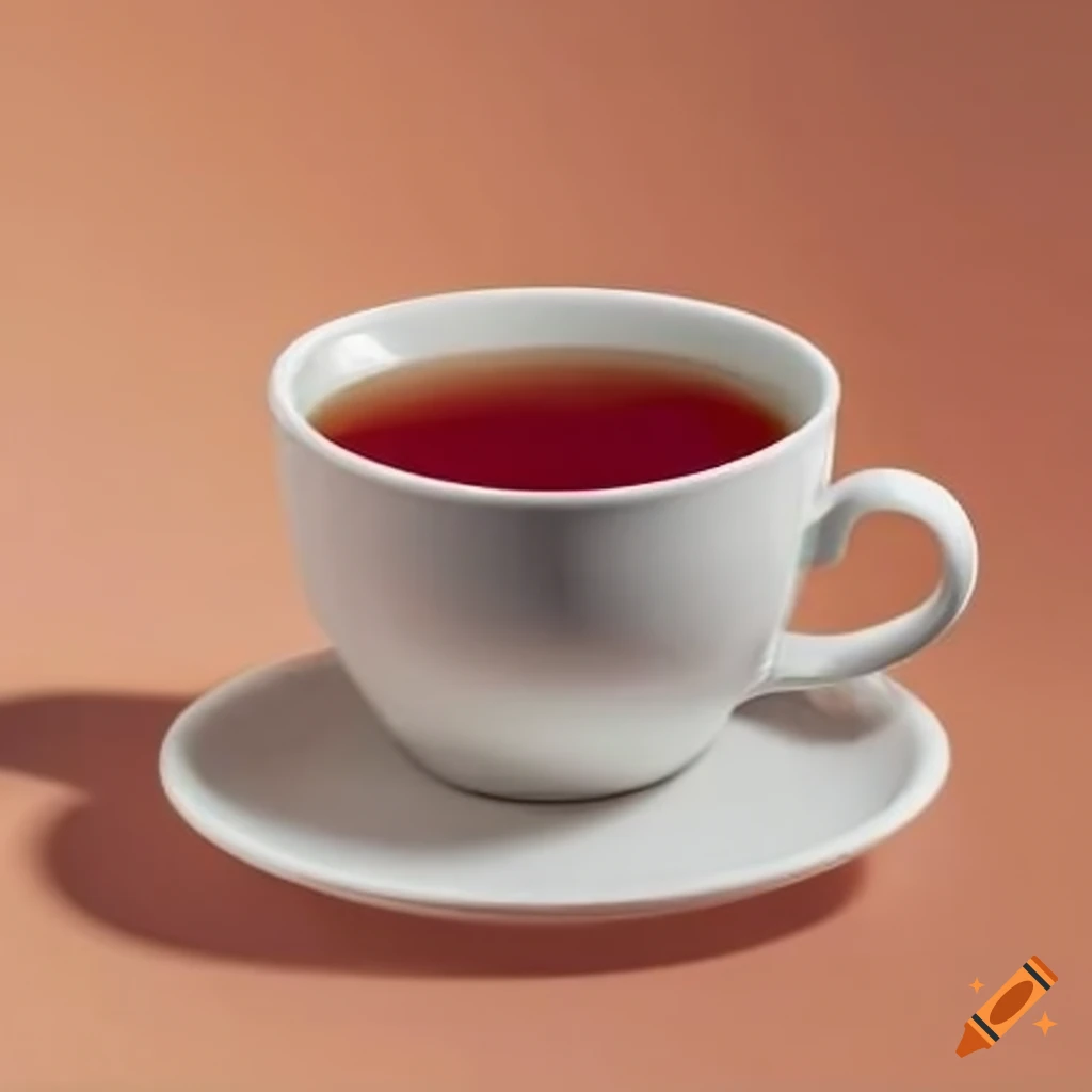 Cup of freshly brewed tea with teabag on Craiyon