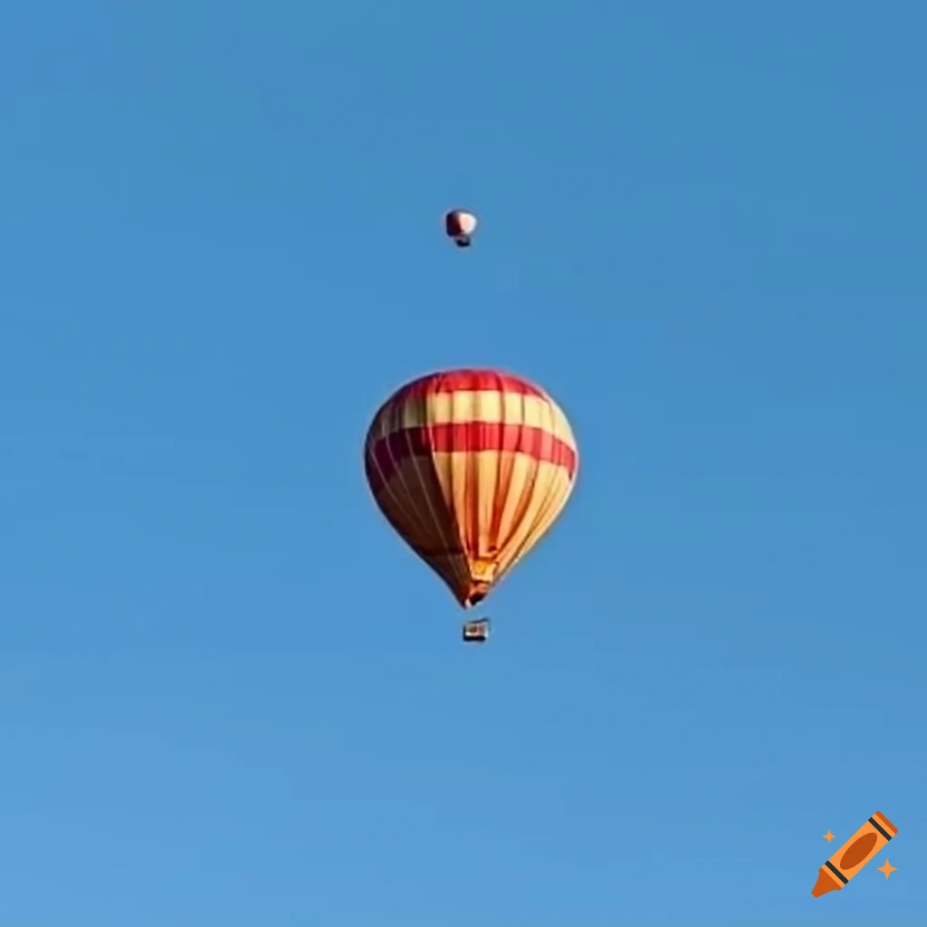 crab in a hot air balloon against New York skyline