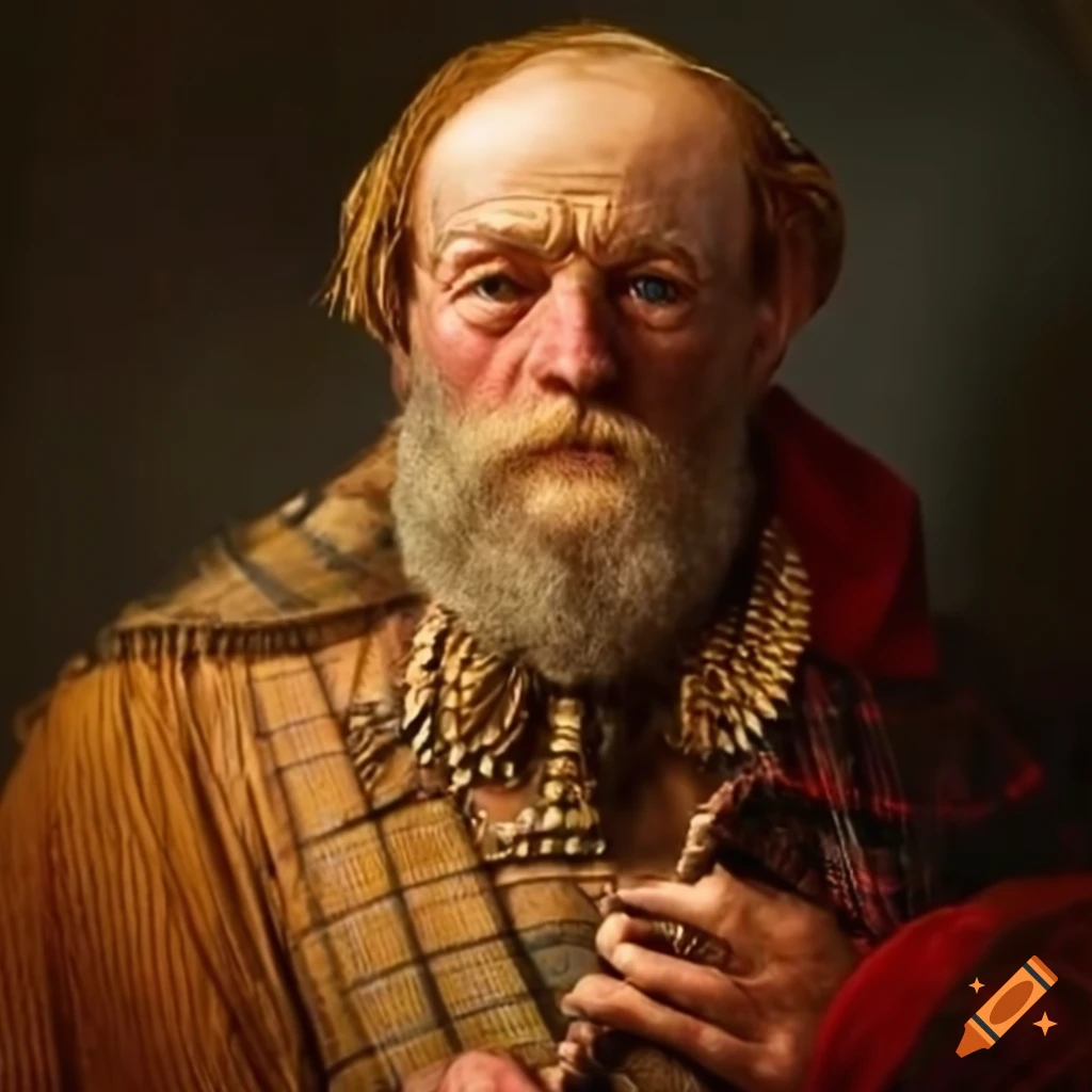 man wearing Scottish traditional clothing