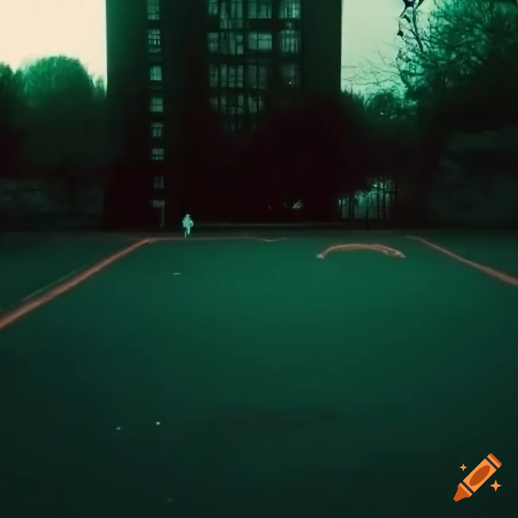amateur photo of a surreal playground with a 2000's vibe