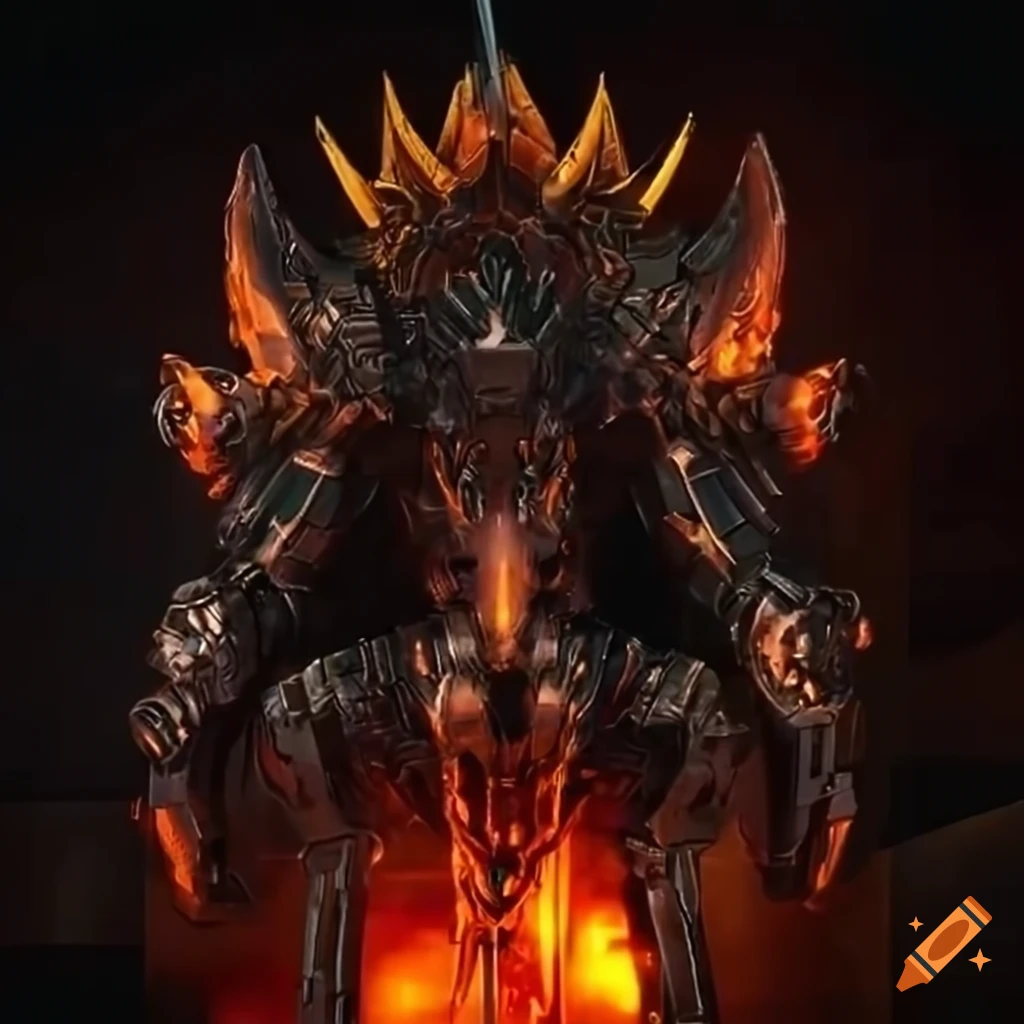 Liquid Magma metal gear mecha throne