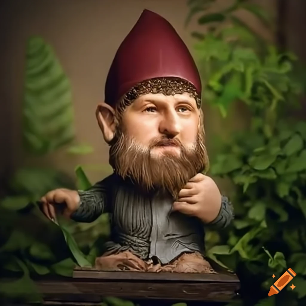 Garden gnome inspired by ramzan kadyrov on Craiyon