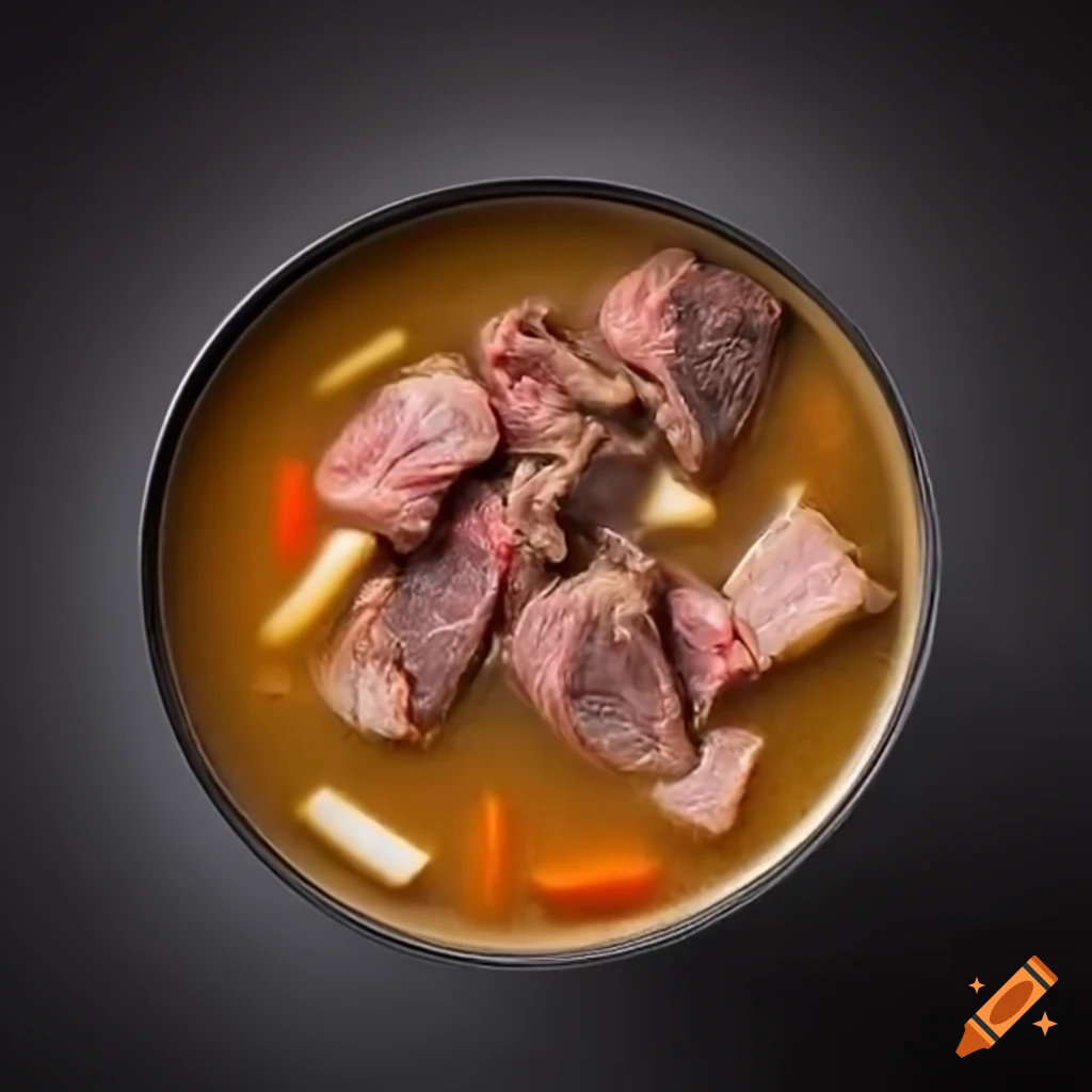 delicious beef rib soup