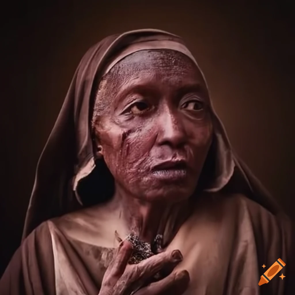 person mourning at a demolished place