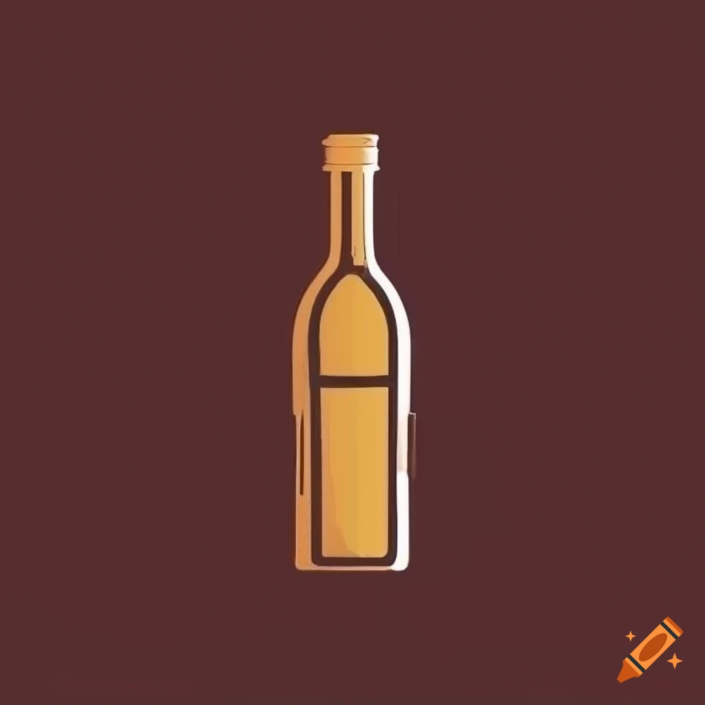Minimalist Wine Bottle Logo Design On Craiyon