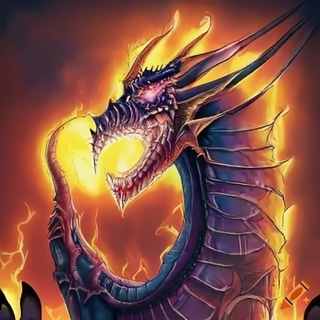 dark dragon illustration