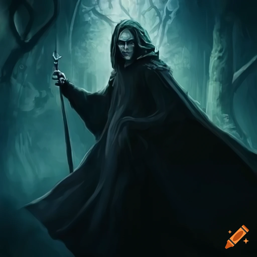 dark fantasy artwork inspired by Harry Potter