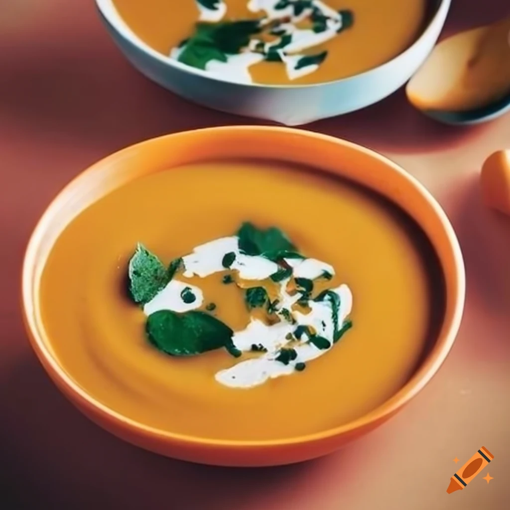 delicious pumpkin puree soup