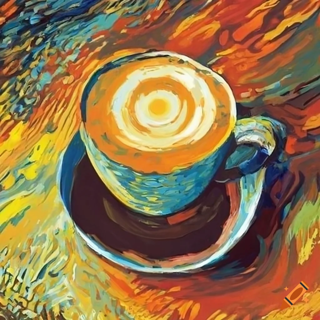 Painting Of A Coffee Cup In Van Gogh Style On Craiyon