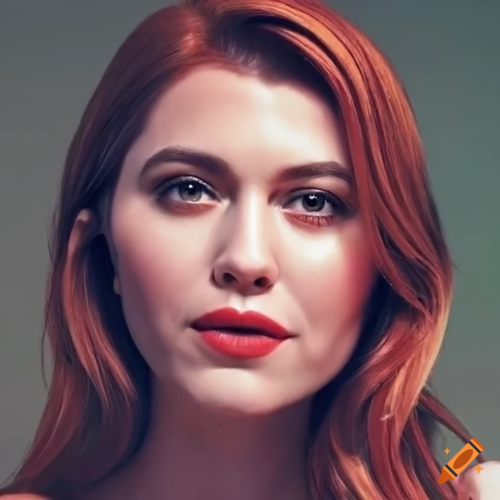 Close-up portrait of actress mary elizabeth winstead on Craiyon