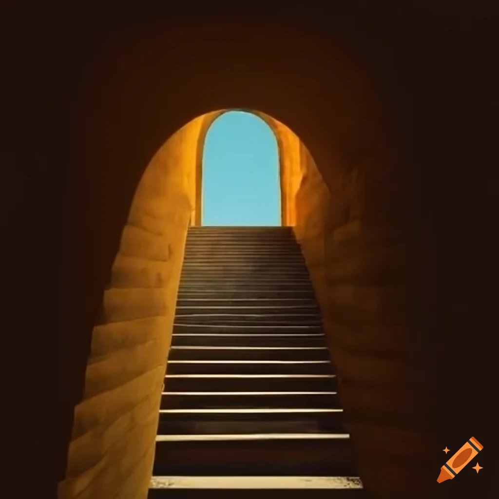 stairs leading to an archway