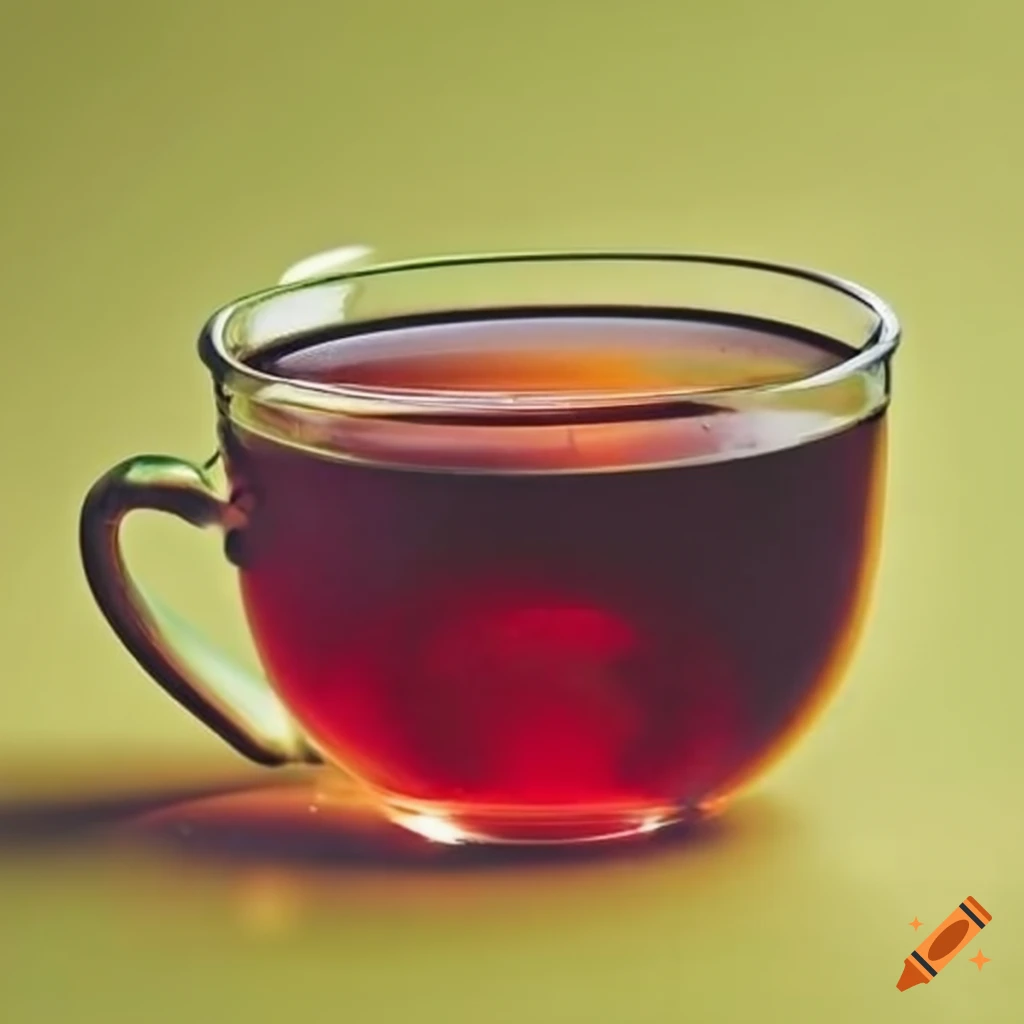 Cup of freshly brewed tea with teabag on Craiyon