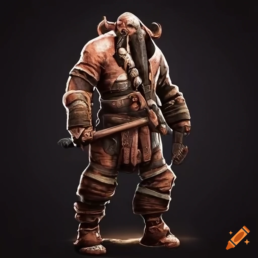 image of a Loxodon monk welding a quarterstaff