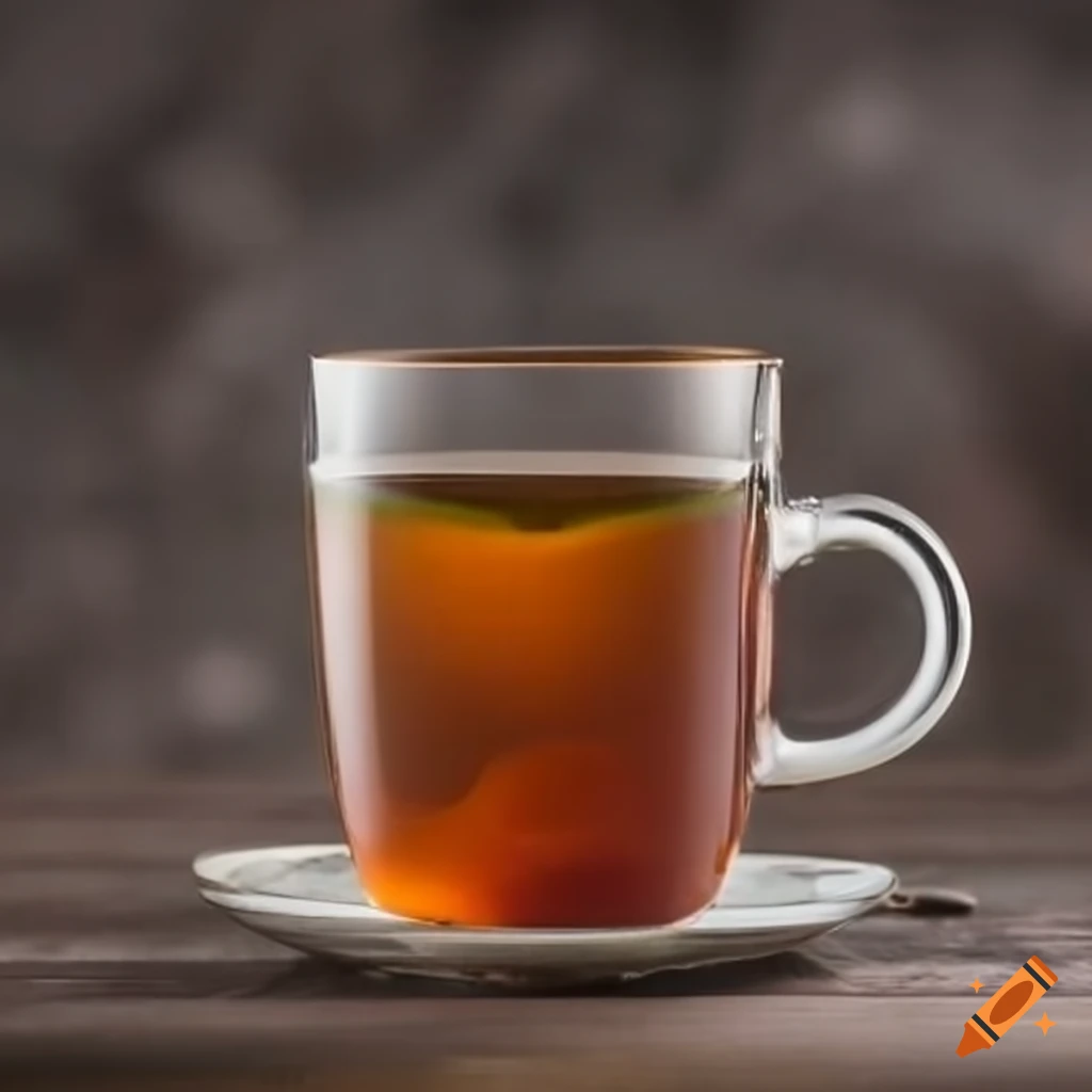 hot cup of freshly brewed tea