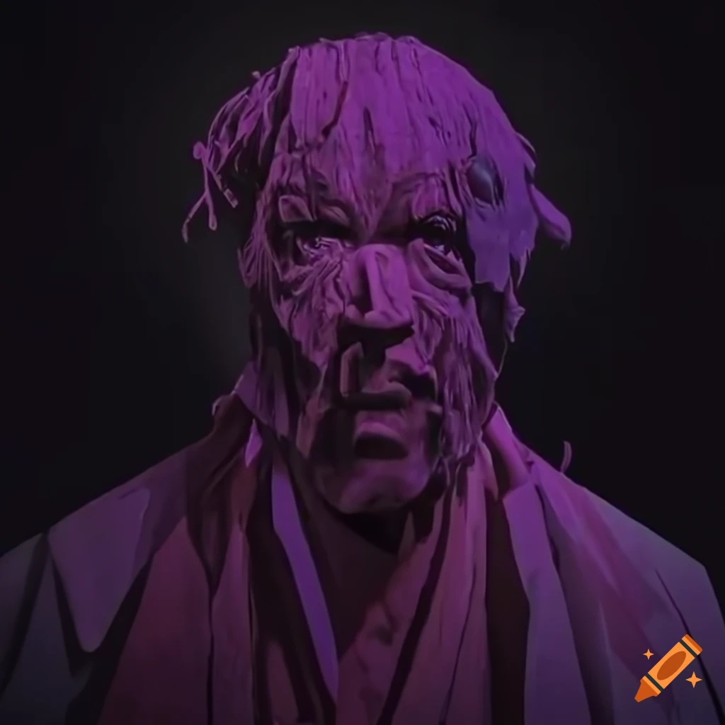 Zatoichi character in a volumetric display