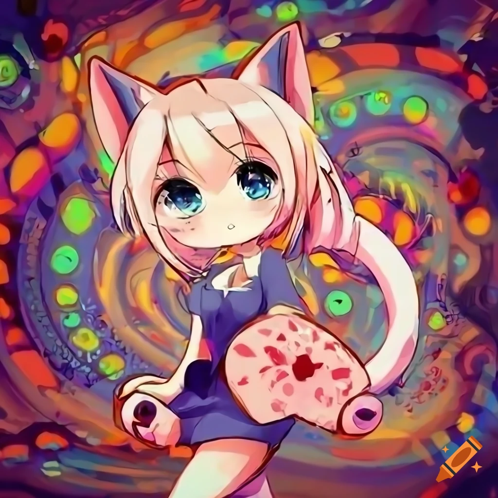Catgirl, anime, girl, kawaii, HD phone wallpaper