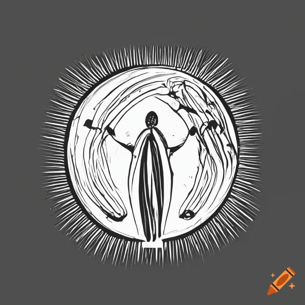 Black and white illustration for a transfiguration text book on craiyon