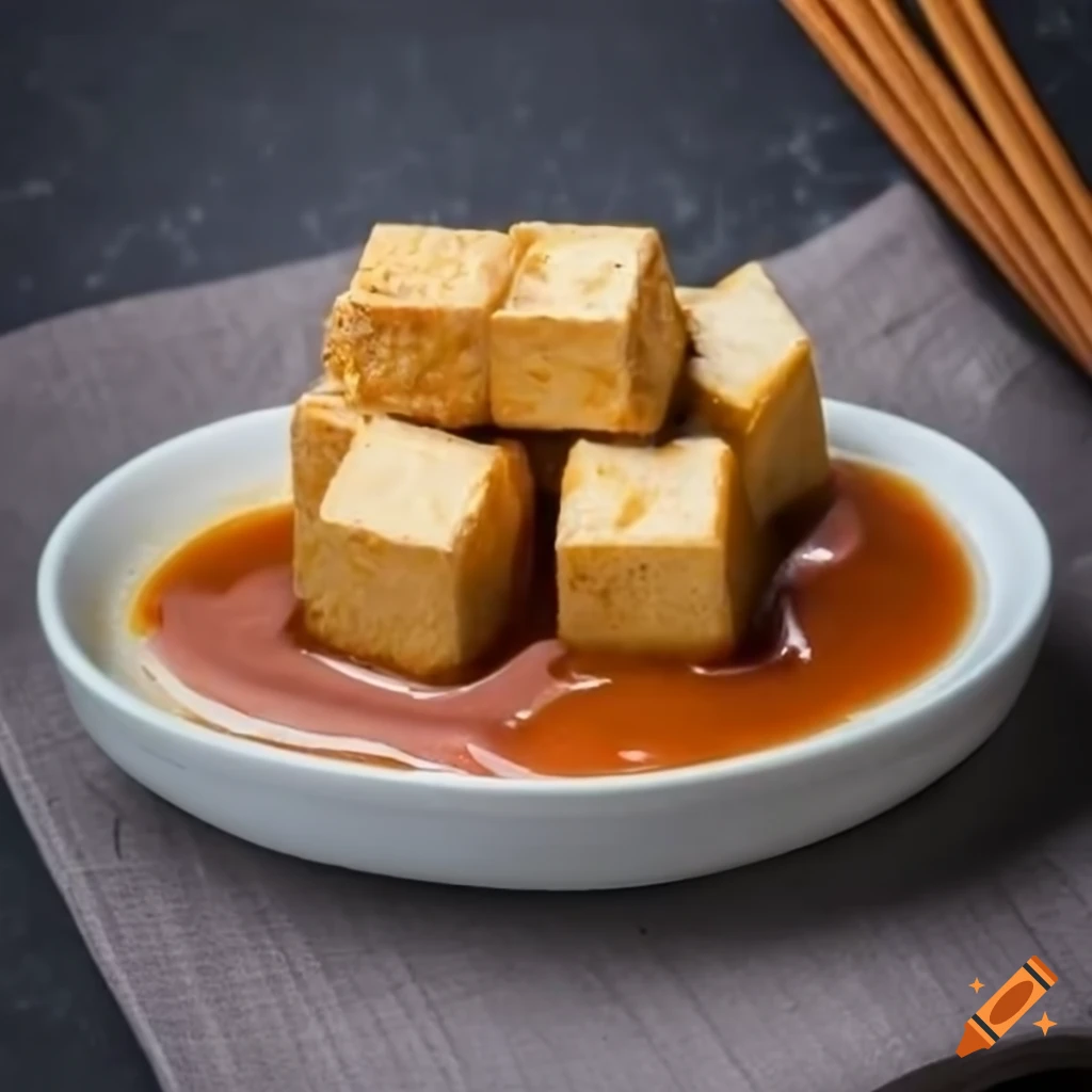 Deep Fried Bean Curd With Special Sauce On Craiyon