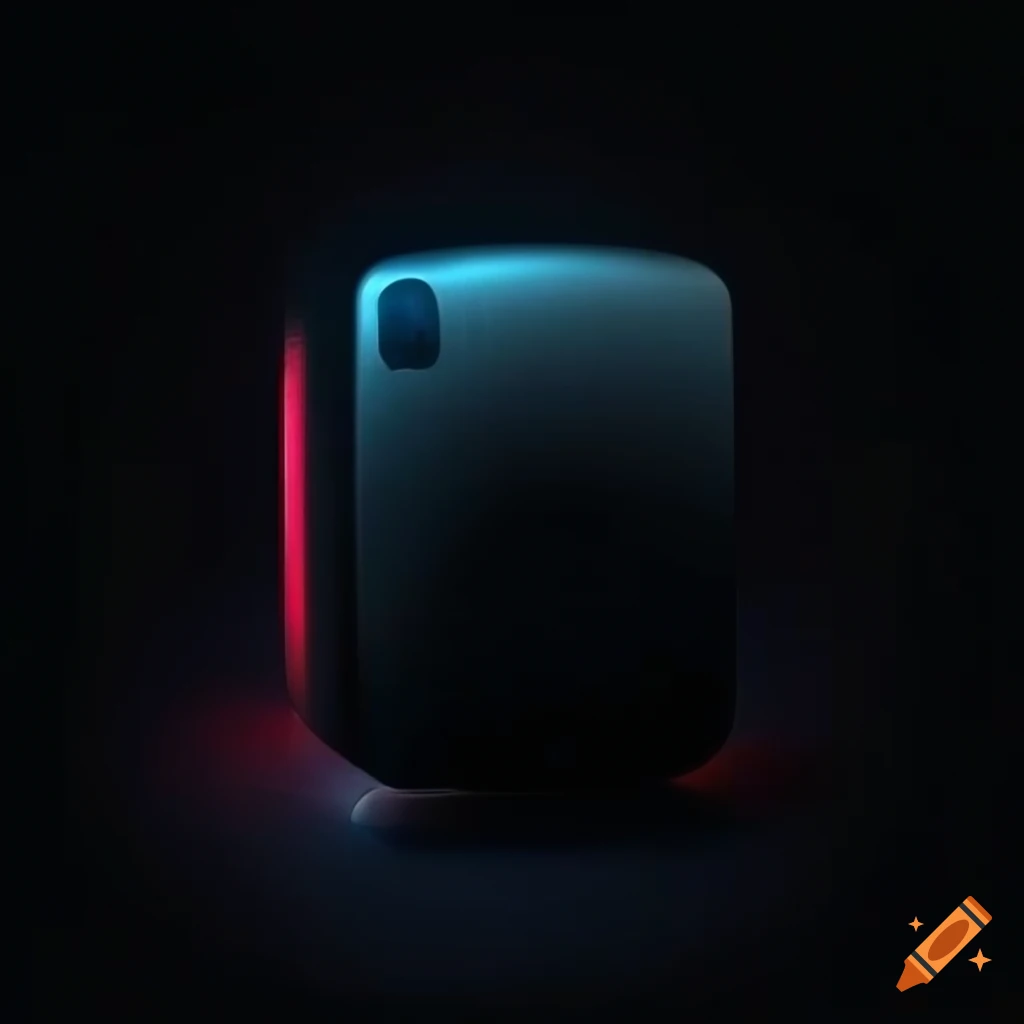 digital art of objects in a black background