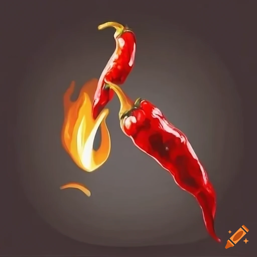 Vector Red Chilli Pepper Icon And Yellow Fire Stock Illustration - Download  Image Now - Chili Pepper, Pepper - Seasoning, Vector - iStock