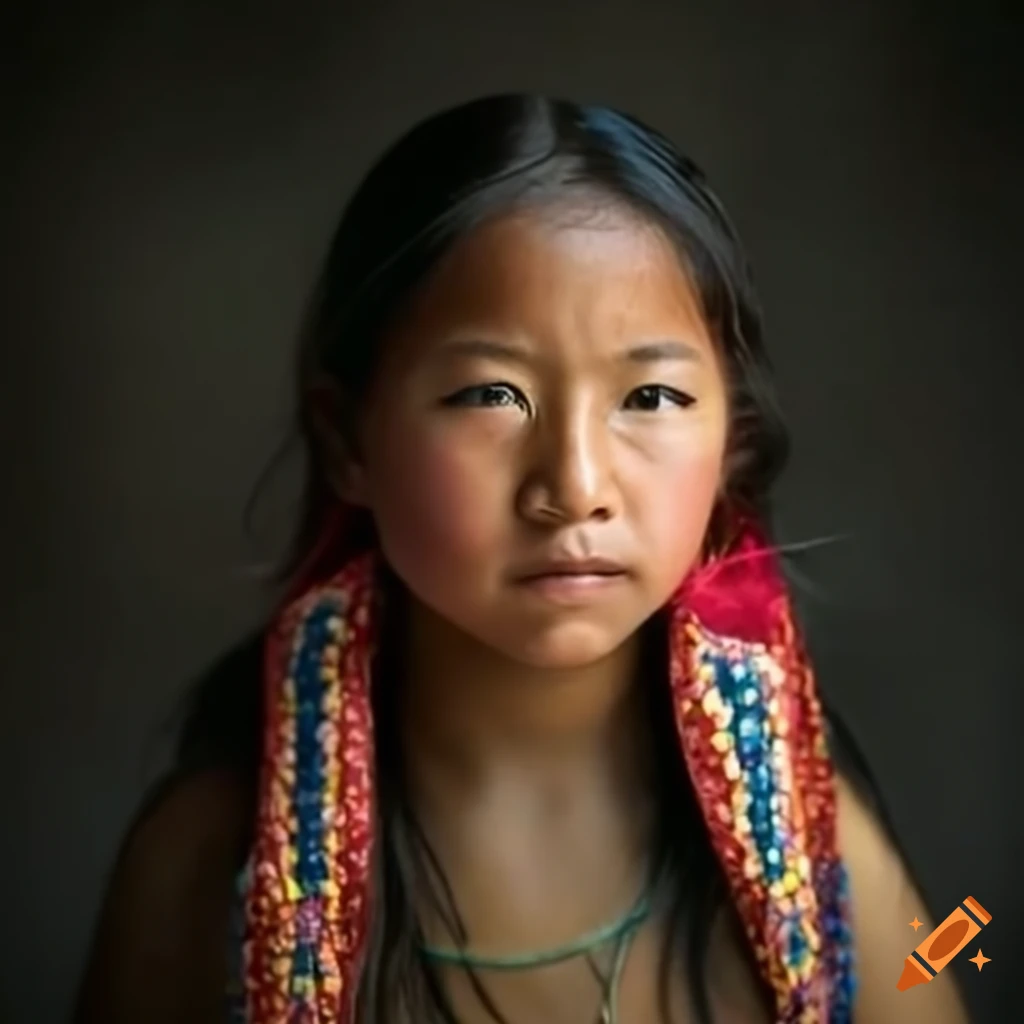 Image of a brave lakota teenage girl