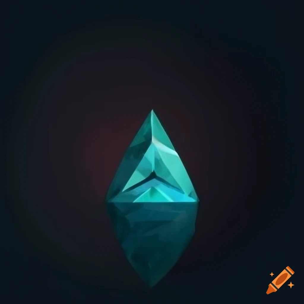 geometric-logo-of-a-triangle-shaped-precious-stone-on-craiyon