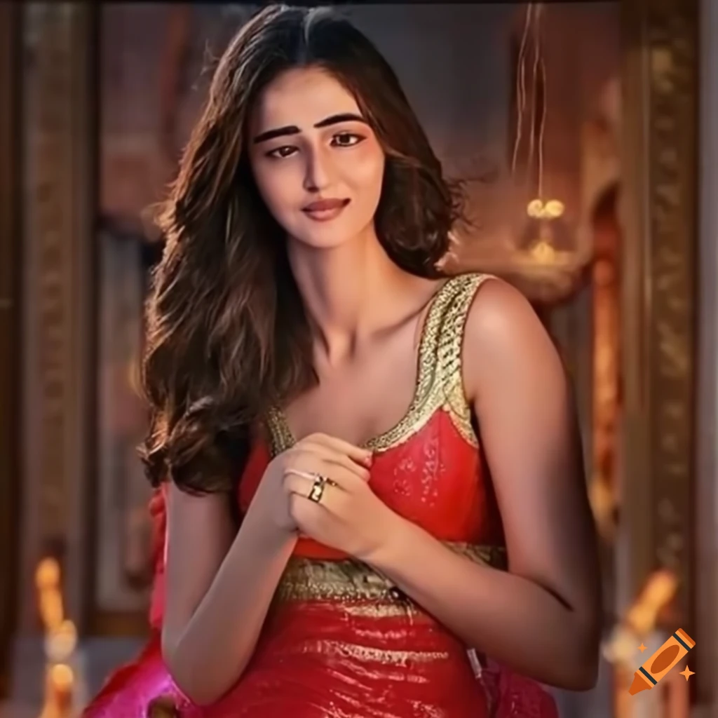 movie-poster-of-ananya-panday-in-glamorous-attire-on-craiyon