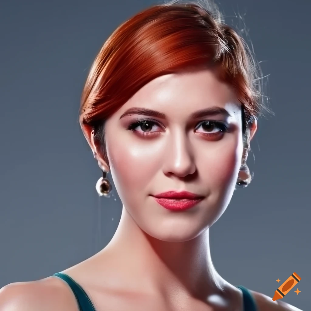 Closeup portrait of actress mary elizabeth winstead on Craiyon