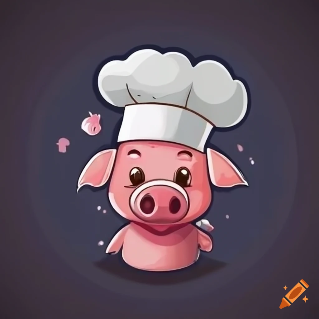 cartoon pig logo