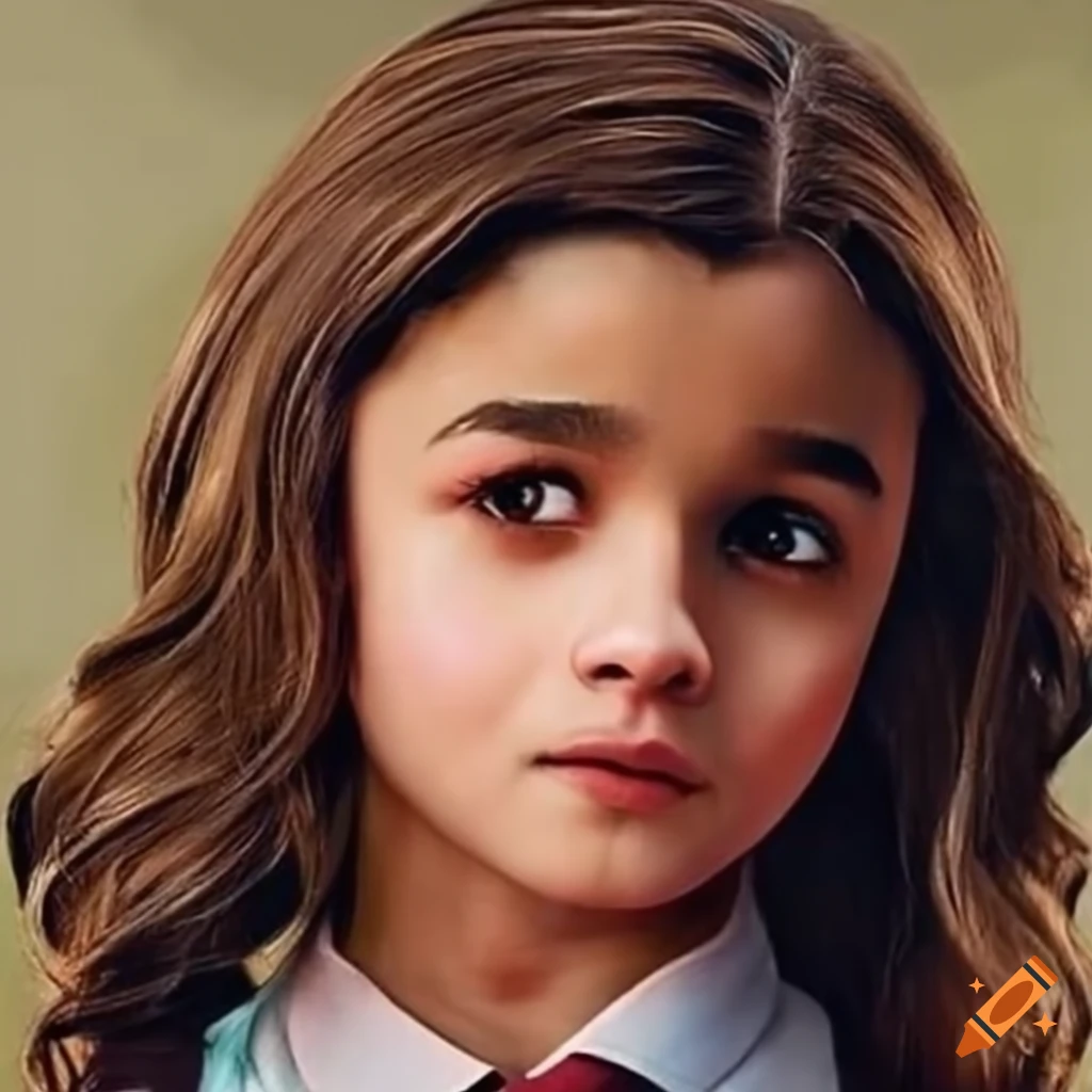 Alia Bhatt dressed as a schoolgirl