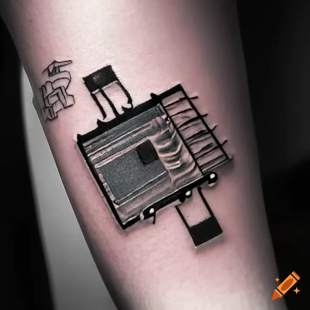 Circuit board tattoo on arm on Craiyon