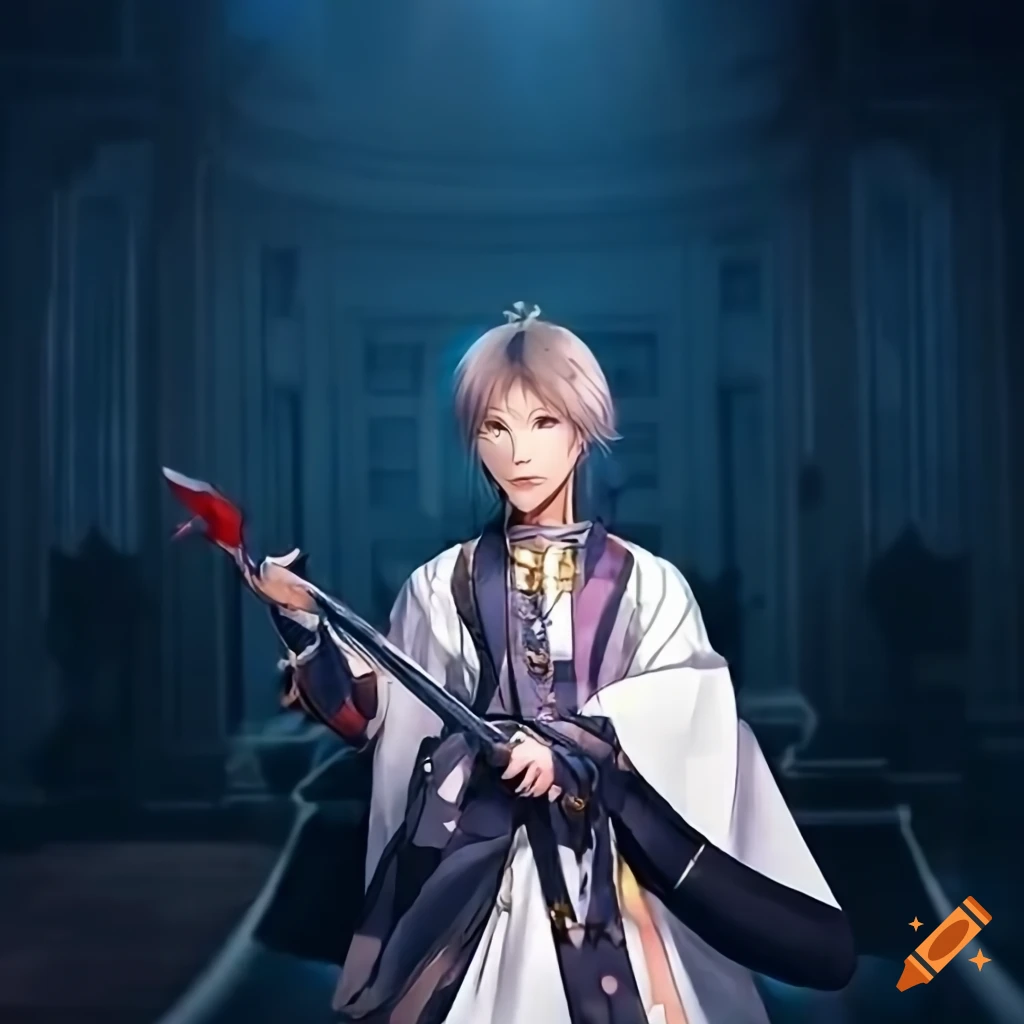 wide view of Koryu Kagemitsu in musical Toukenranbu