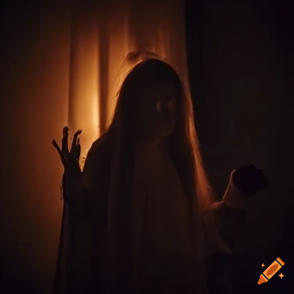 Horror film styled halloween night on craiyon