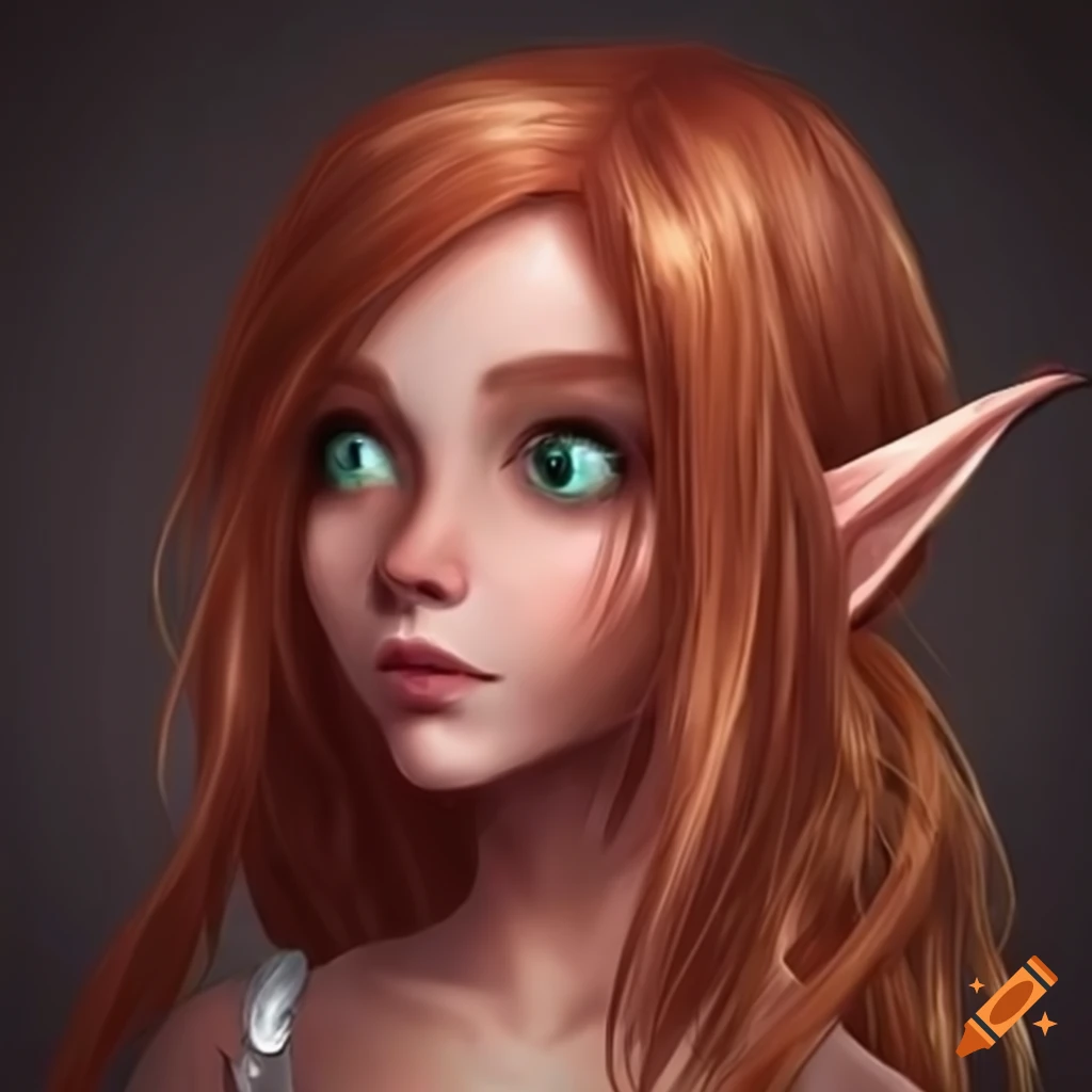 Digital art of an elf girl named lelia on Craiyon