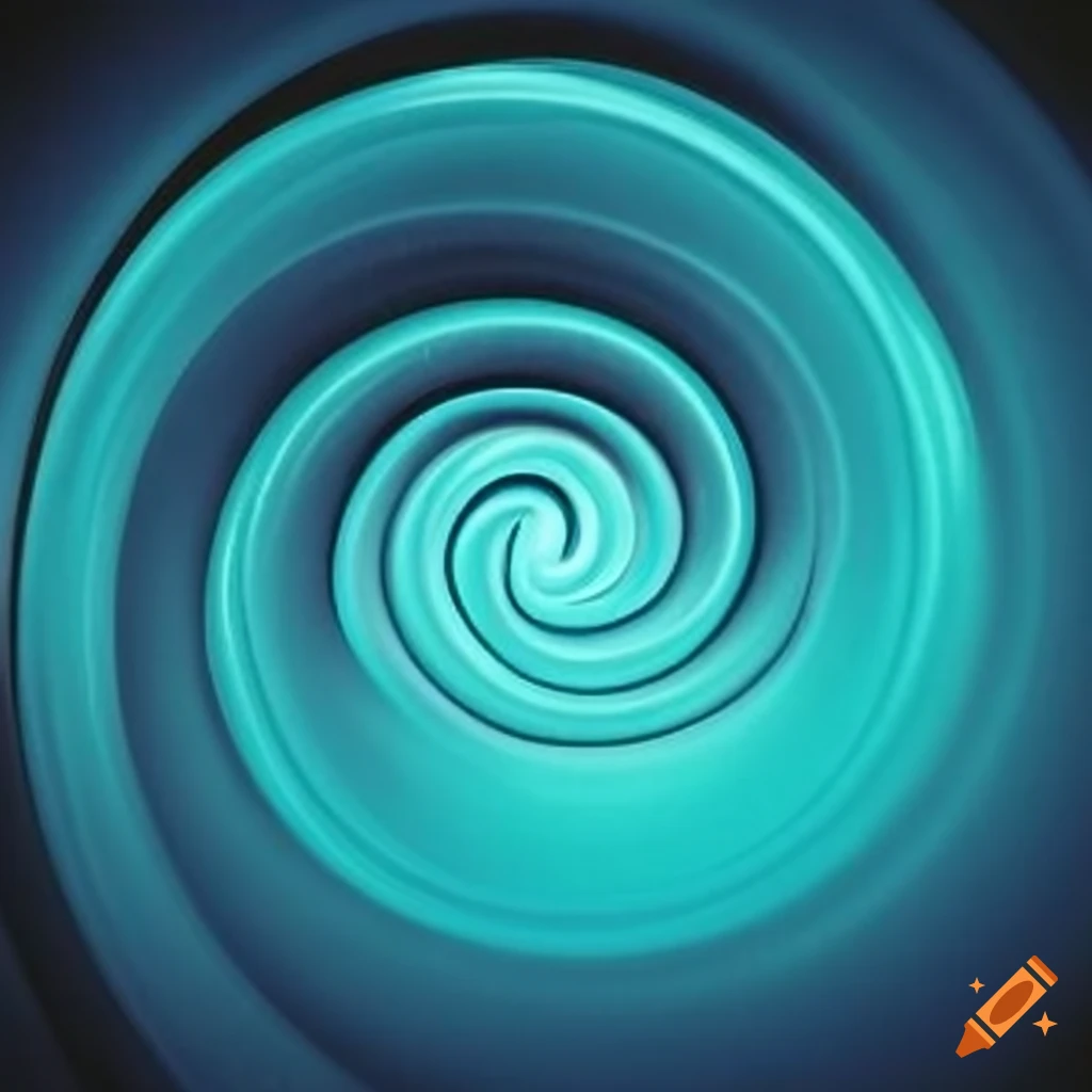 logo with indigo blue pilates ring and teal hypnosis spiral
