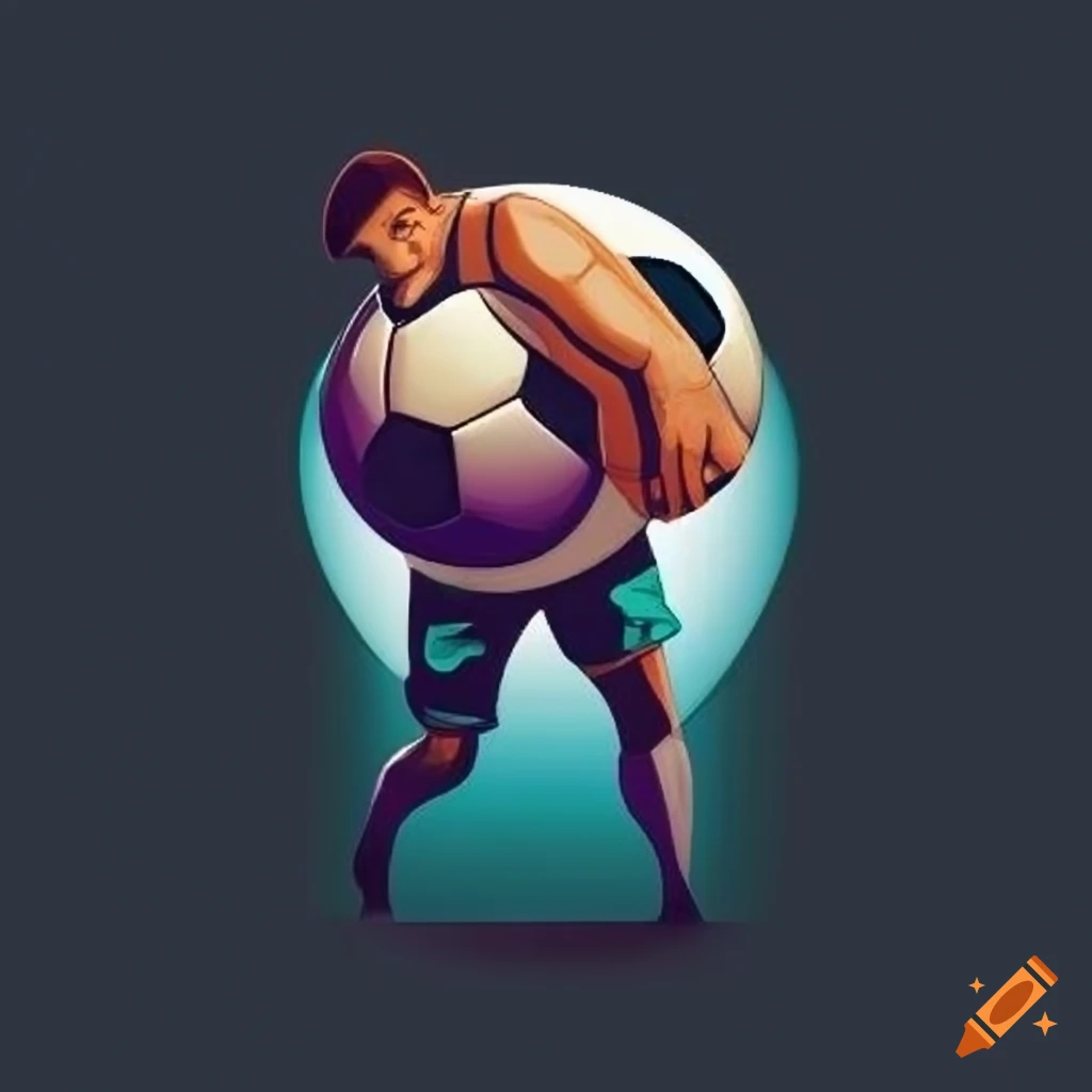 Soccer and Football Player logo design. Dribbling ball logo vector icon  design. 17558034 Vector Art at Vecteezy