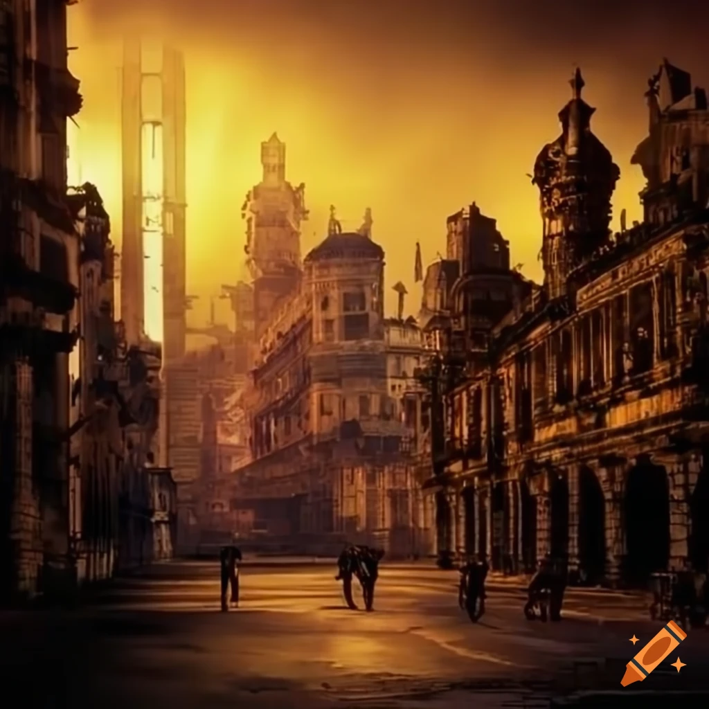 steampunk Havana cityscape inspired by Blade Runner