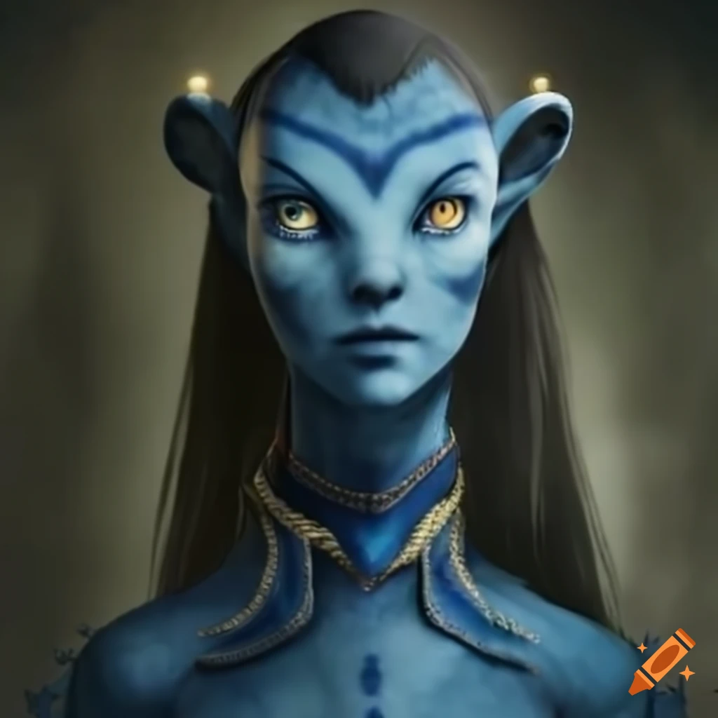 Artistic Representation Of Blue Skinned Female Humanoid From Avatar Movie On Craiyon 2651