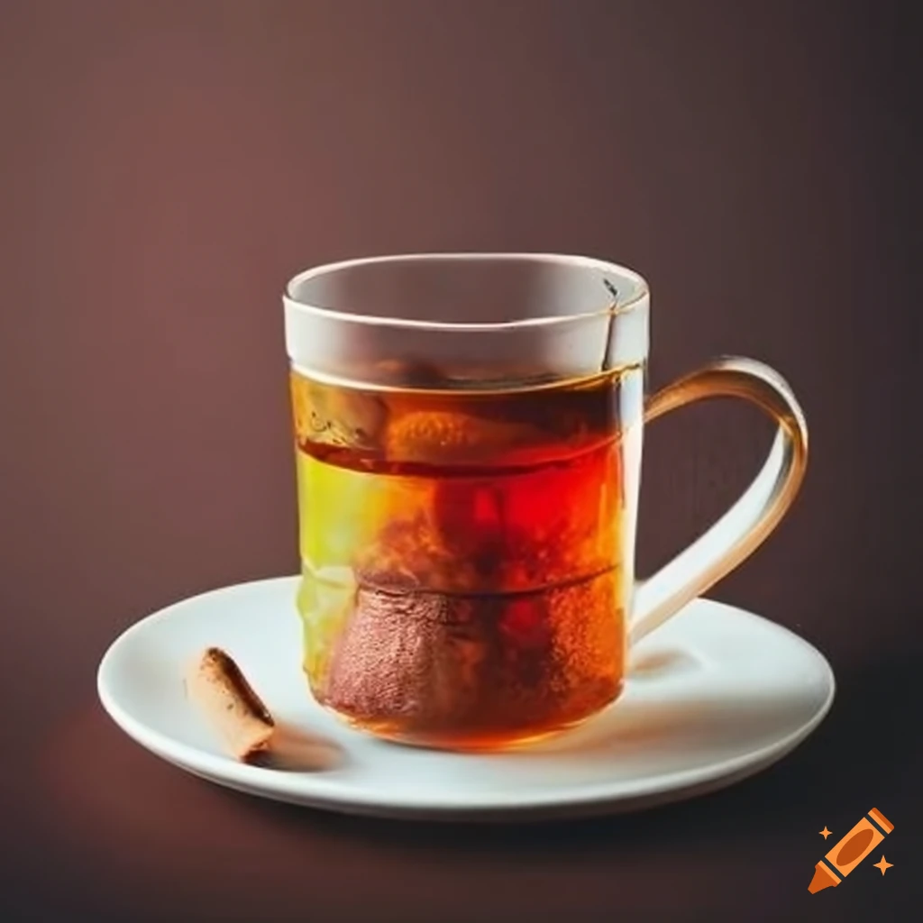 cup of freshly brewed tea with teabag
