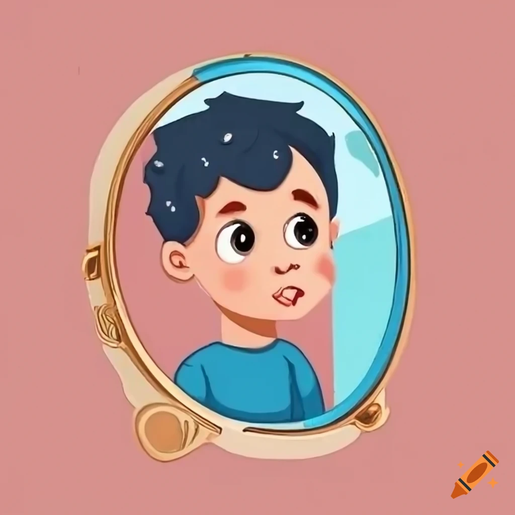 cartoon boy popping pimples